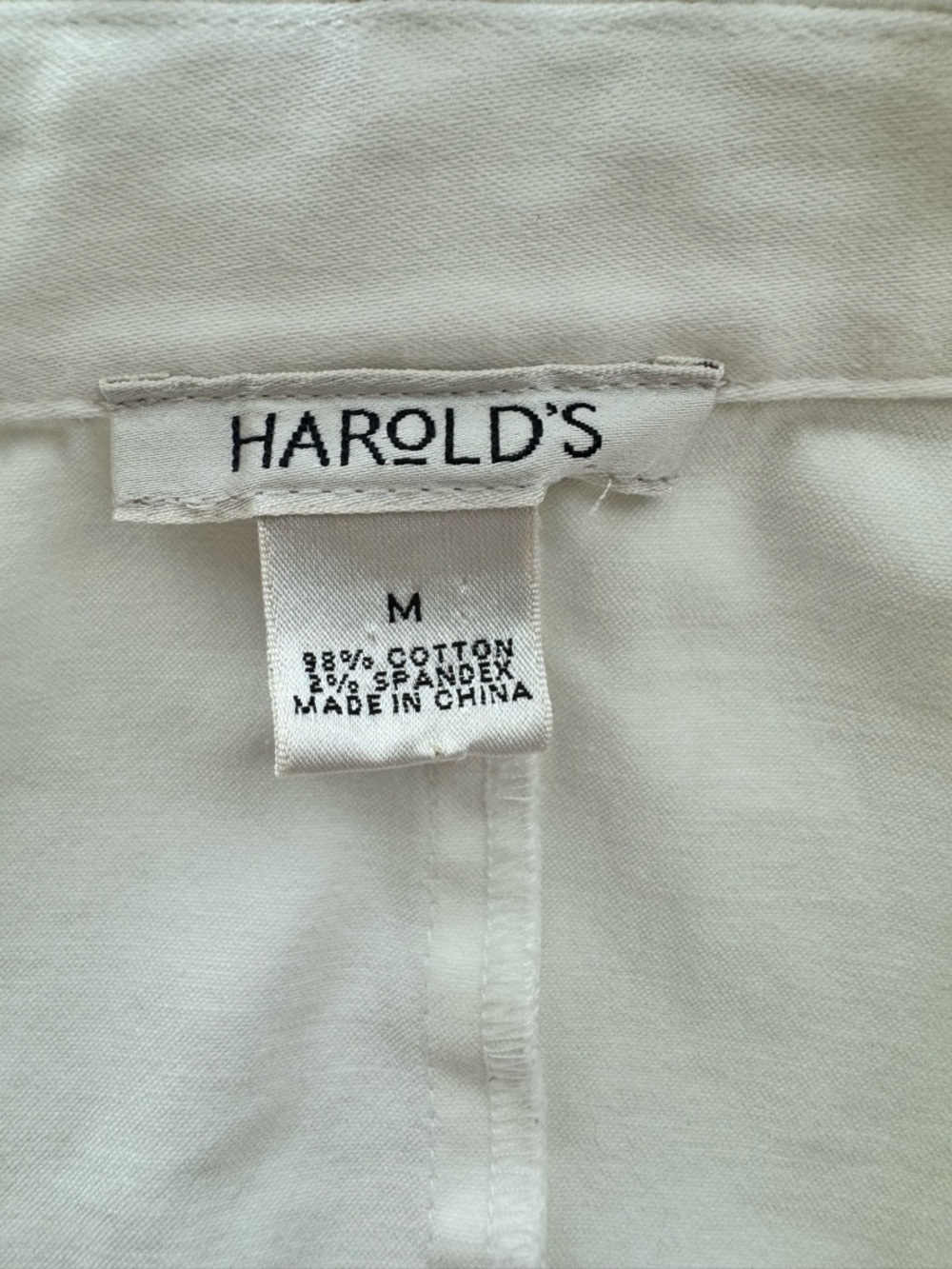 Harold’s White Cropped Jacket Womens Medium Scalloped Button Front Blazer - Picture 4 of 7
